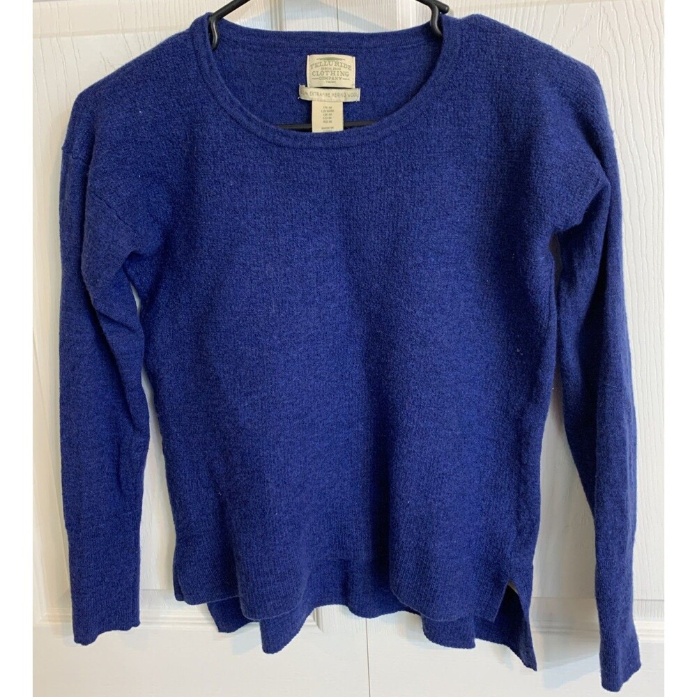 Telluride Clothing Company Wool Sweater Womans M Blue